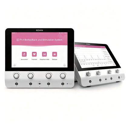 EDAN PA4 Pro biofeedback and stimulation system with 4 EMG/STIM channels and 10.1-inch touchscreen for pelvic floor rehabilitation