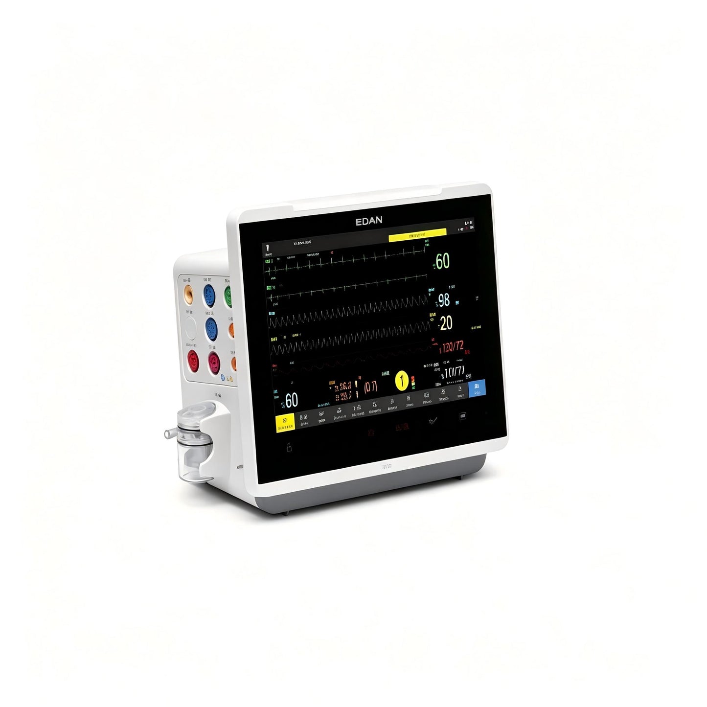 EDAN iX12 multi-parameter patient monitor with 12.1-inch touchscreen for bedside monitoring