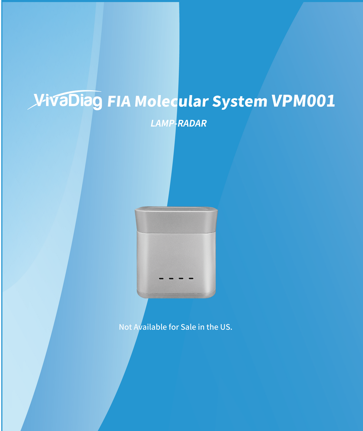Global Healthcare Medical GHM VPM001 US FIA molecular system - quantitative fluorescence immunochromatography analyzer with 10 ± 5 second test time, 30+ parameter detection, 50,000 results memory, and direct LIS/HIS connectivity for professional clinical laboratory testing