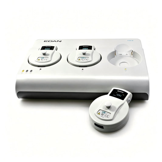 EDAN FTS-3 wireless fetal telemetry system with waterproof transducers for continuous fetal monitoring