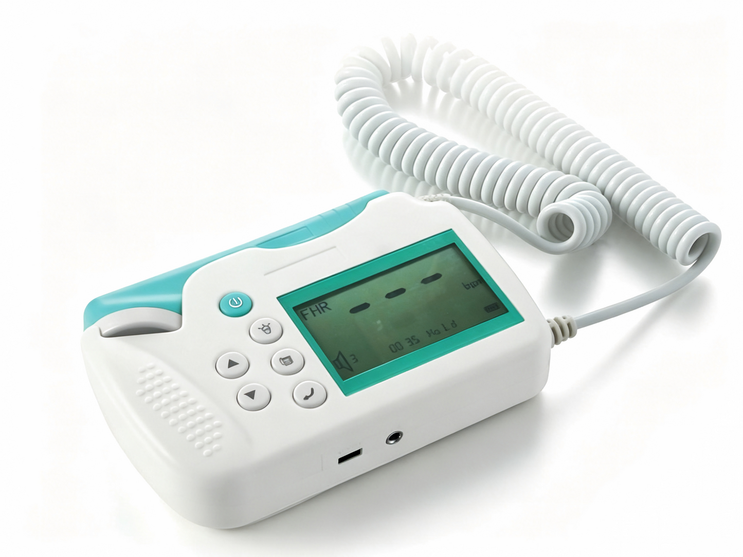 GHM L6 Ultrasound Fetal Doppler – Portable 2.4" Display Fetal Heart Rate Monitor with Numeric Display, DSP Technology, Rechargeable Battery, and USB Charging #