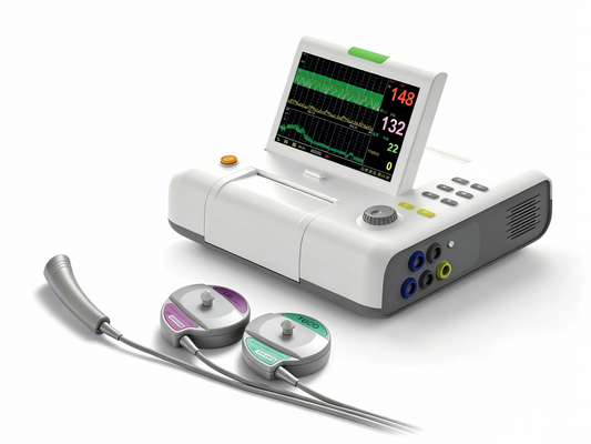 GHM L8 Fetal Monitor – 7" Classic Portable Fetal/Maternal Monitor with Thermal Printer, Auto CTG Scoring, and Twins Monitoring Option #