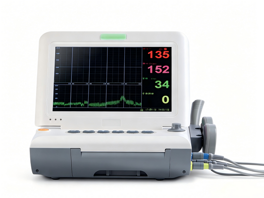GHM L8M Fetal Monitor – 10.2" Maternal & Fetal Heart Rate Monitor with CTG, NIBP, SpO2, and Thermal Printer #
