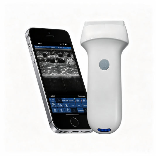Global Healthcare Medical palm-sized wireless linear color Doppler ultrasound scanner with magnetic navigation for precise needle visualization