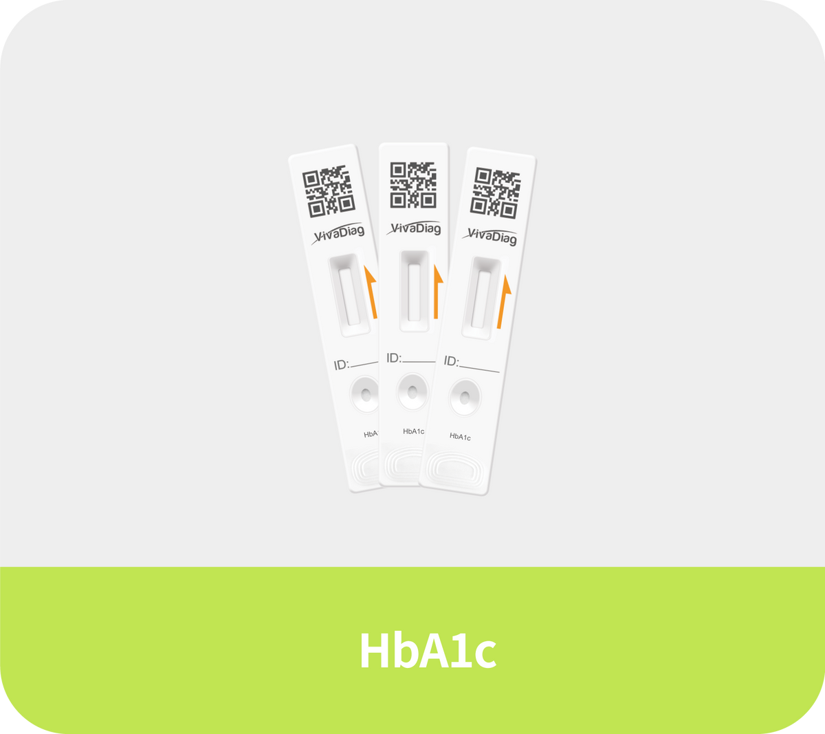 Global Healthcare Medical GHM HbA1c US Glycosylated Hemoglobin Test Kit (FIA) - Fluorescence immunoassay kit for quantitative HbA1c determination in whole blood with 5-minute results, 4-16% measuring range, and compatibility with POCT Analyzers for professional diabetes monitoring