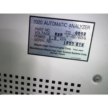 Hitachi 7020 Used Automatic Chemistry Analyzer #