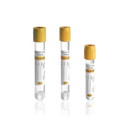 Medical Disposable Serum Separated Yellow Top Cap Gel & Clot Activator Vacuum Blood Collection Tube #