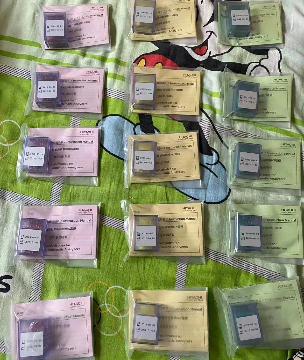 Hitachi 7020/7080/7180,Hitachi 7100/7170 K/Na/Cl Electrode, Original and New.   (Na:722-4011)(Cl:722-4023)(K:722-4002) #