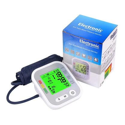 自动电动血压计家用数字背光 LED 显示屏 2x90 记忆功能 CE 认证血压计