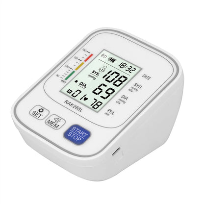 RAK 268L 便携式手臂式血压计 LCD 显示屏 USB/电池供电 CE 认证 II 级医疗设备