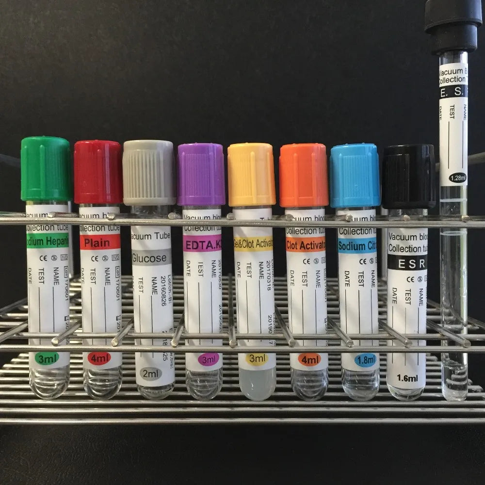 Plain No Additive PET Vacuum test Tube 13x75 Blood Sample Collection Tube #