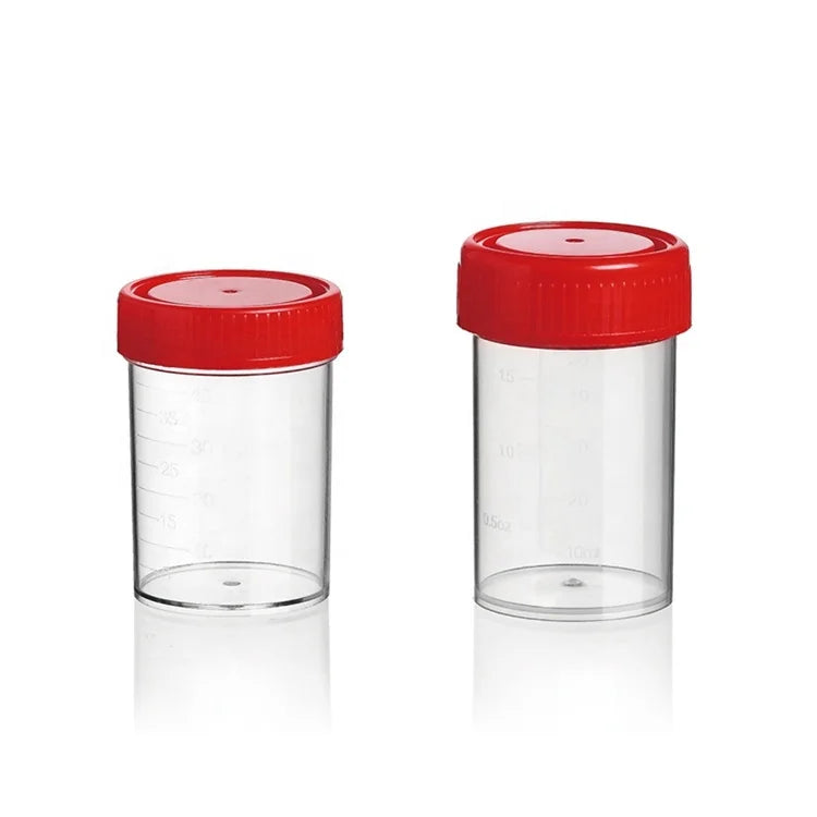 Good Quality Manufacture PVC 40ml Disposable Urine Sample Container Cup for Medical Examination #