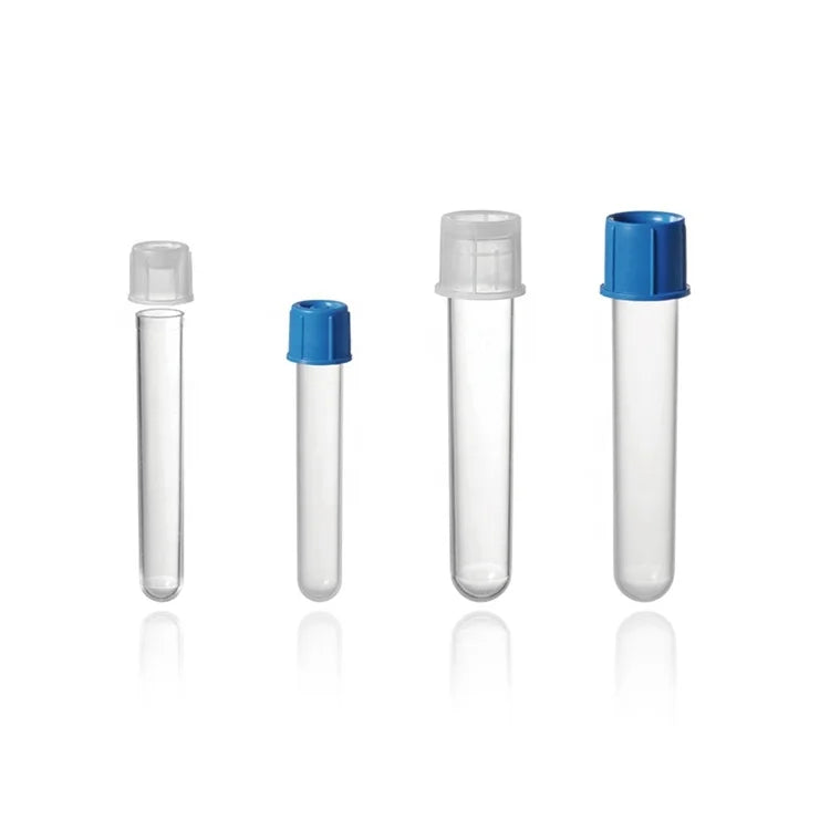 Custom Plastic 5ml test Tube With Screw Cap Round Bottom #