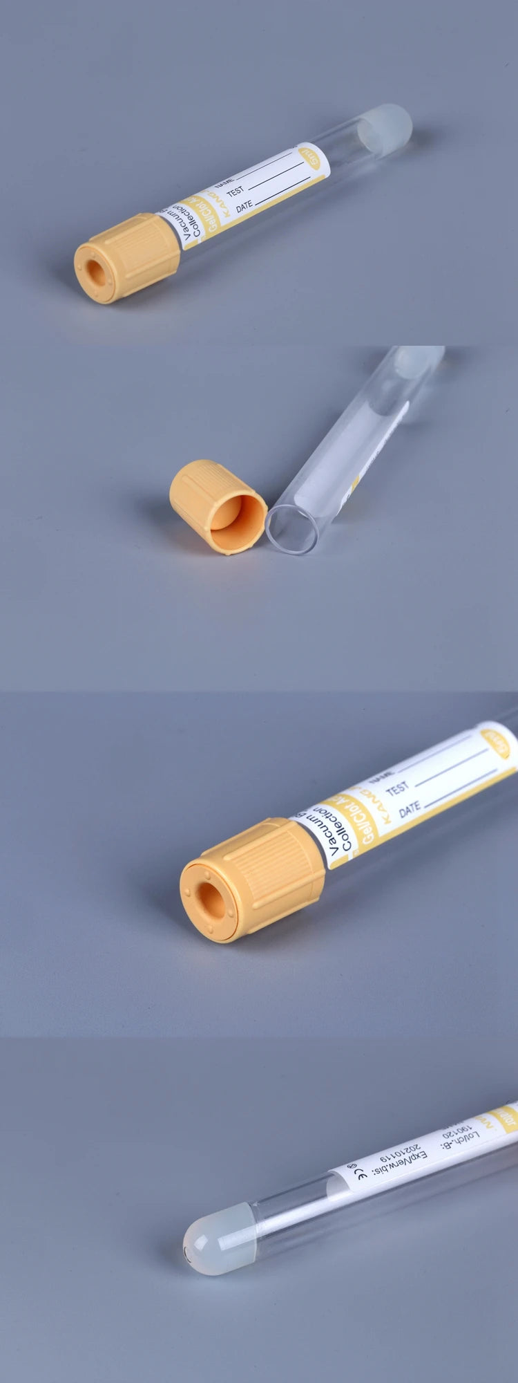 Yellow Top Sterile Separate Gel Clot Activator SST Vacuum Blood Sample Collection Tube for Hospital #