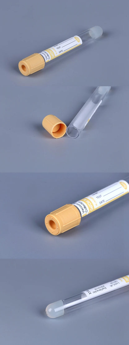 Yellow Top Sterile Separate Gel Clot Activator SST Vacuum Blood Sample Collection Tube for Hospital #