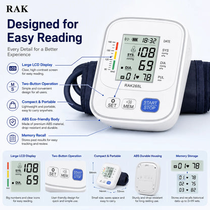 家用便携式数字血压计 数字式上臂血压监测仪 血压测量仪
