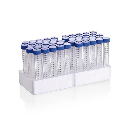 Medical Grade PP Material 50ml Conical Centrifuge Tubes With clear White Graduation #