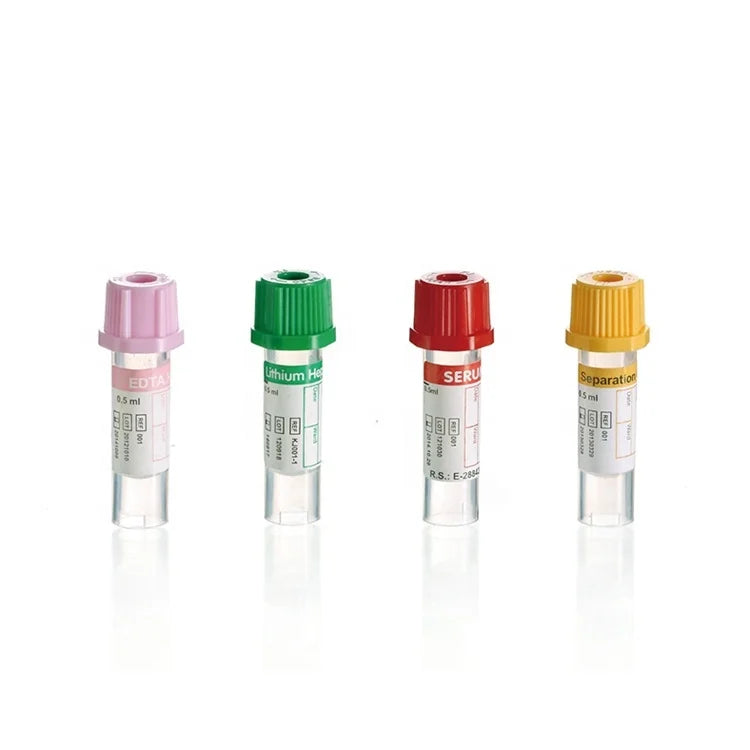 0.25ml 0.5ml 1ml Mini Micro Capillary Blood Collection test Tube #