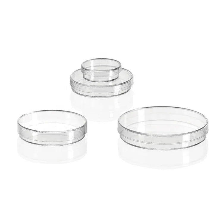 Factory Direct Sale 60mm Strong Transmittance Transparent Lab Sterile Petri Dish for Hospital #