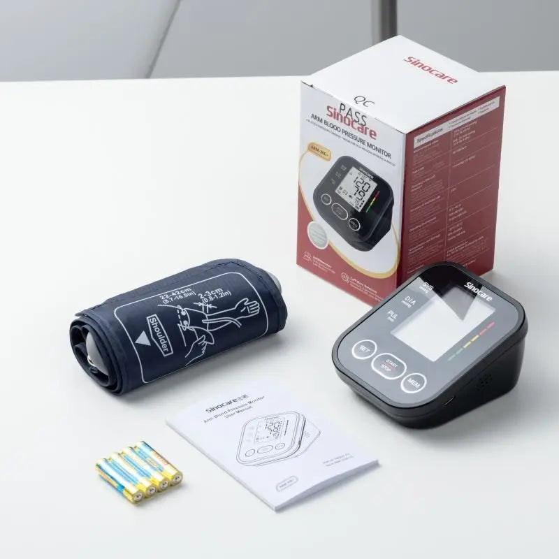 数字血压计 LCD显示屏 记忆功能 CE认证 USB充电式 Sinocare 2*99套 22~42cm袖带