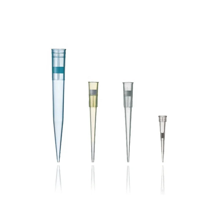 Disposable Plastic Blue Yellow White Pipette Tips #