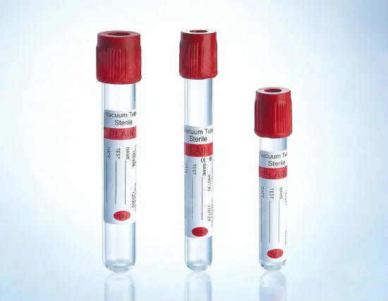 Plain No Additive PET Vacuum test Tube 13x75 Blood Sample Collection Tube #