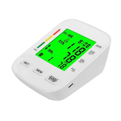 家用自动血压计 带背光 LED 显示屏的数字血压计 2x90 记忆存储功能血压计