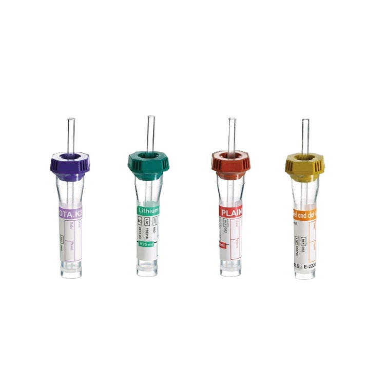 0.25ml / 0.5ml / 1ml Micro Vacuum Blood Sample Collection Tubes #