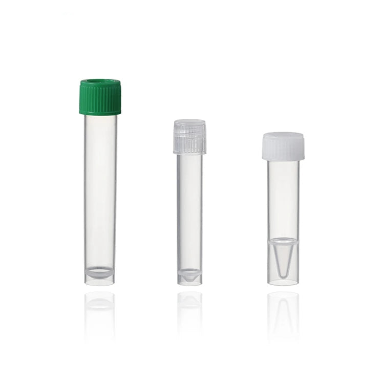 Plastic test Culture Tube With Dual-position Snap Cap With Graduation #