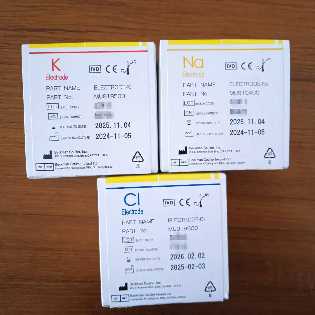 Beckman Coulter K Na Cl Electrodes Original New for Beckman Coulter Chemistry Analyzer #