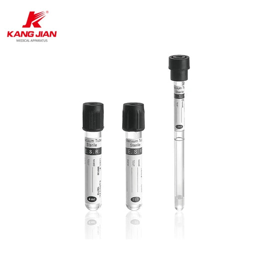 Black Top Cap ESR Supplier Disposable 1.6ml 2ml 3ml Sodium Citrate Vacuum Collector Blood test Collection Tube #