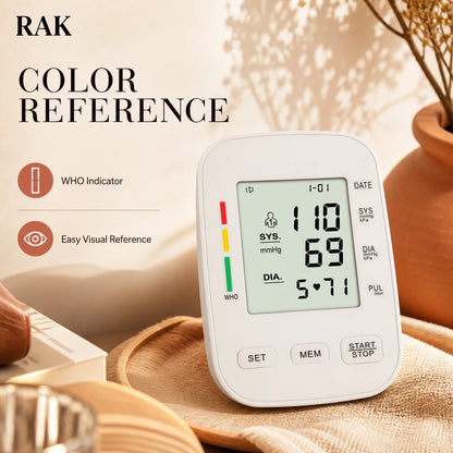 数字血压计 电子血压计 3mmHg 精度 2x99 用户记忆单元 LCD 显示屏 可拆卸电池 CE 认证