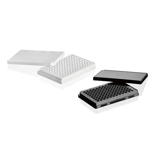 White/black Flat Bottom 96 Multi Deep Well Plate #