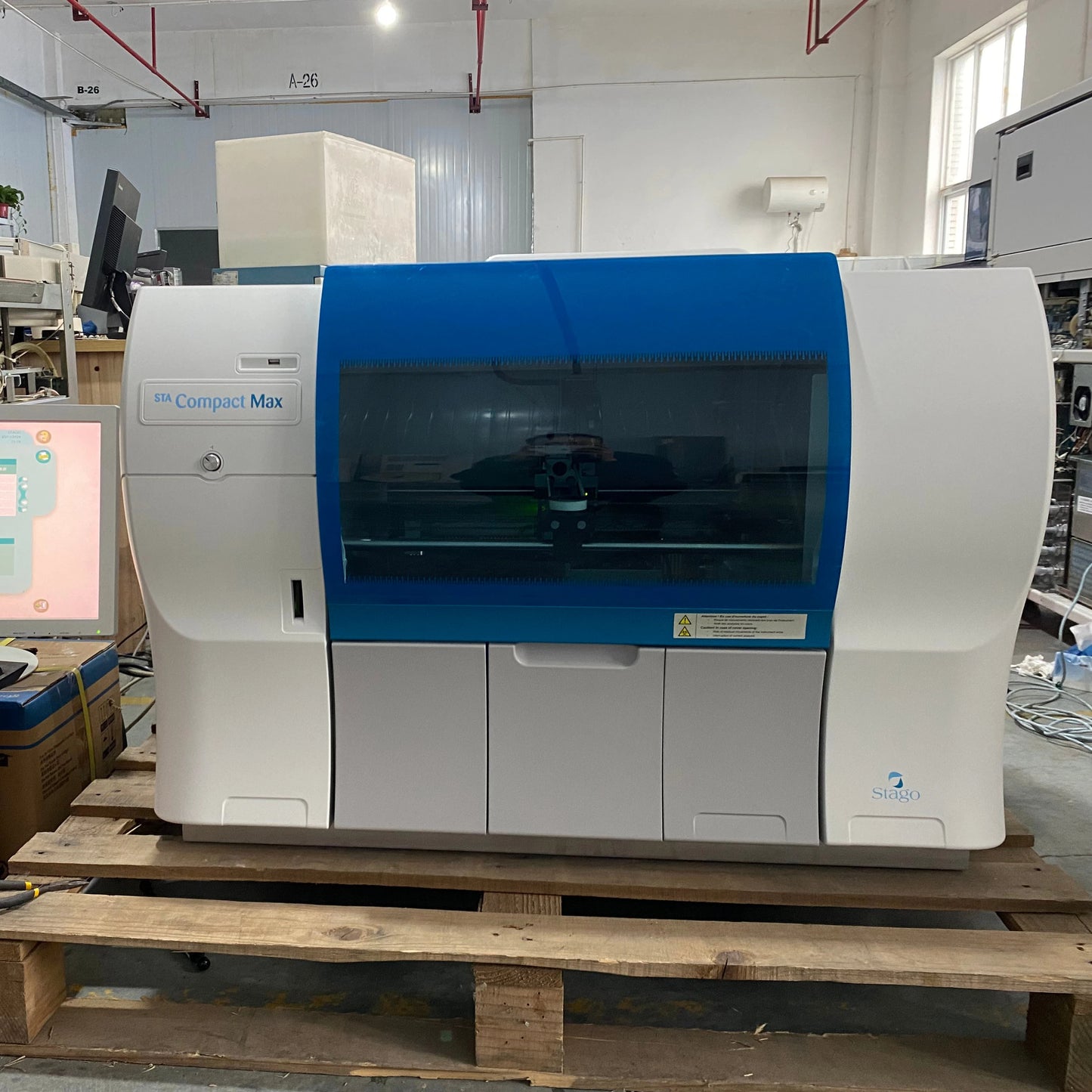 Stago Used Compact Max Automatic Coagulation Analyzer #