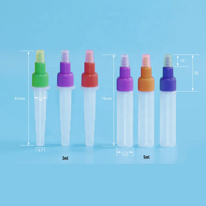 Customized 3ml 5ml Antigen Extraction Buffer Tubes Rapid test Buffer Tube #