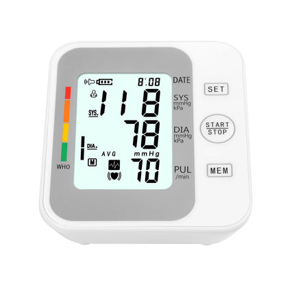灵活的最小起订量 医疗级 CE 认证 上臂式电子血压计 LCD 显示屏 声音提示 背光可选 可定制设计