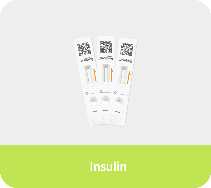 Global Healthcare Medical GHM Insulin US Test Kit (FIA) - Fluorescence immunoassay kit for quantitative insulin determination in serum or plasma with 15-minute results, 2-300 mIU/L measuring range, and compatibility with POCT Analyzers for professional metabolic monitoring