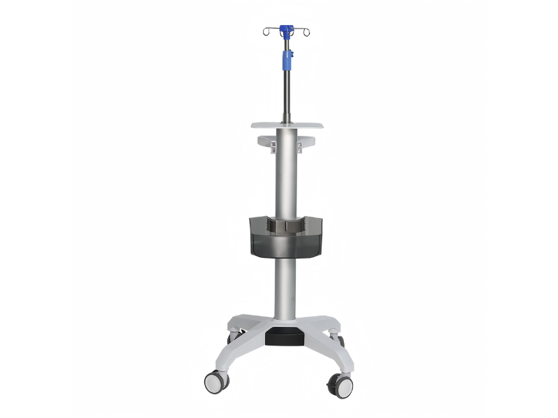 MB104 Medical Infusion Pump Cart | Adjustable IV Pole Trolley for Hospitals & Clinics #
