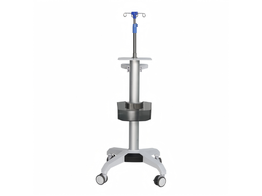 MB104 Medical Infusion Pump Cart | Adjustable IV Pole Trolley for Hospitals & Clinics