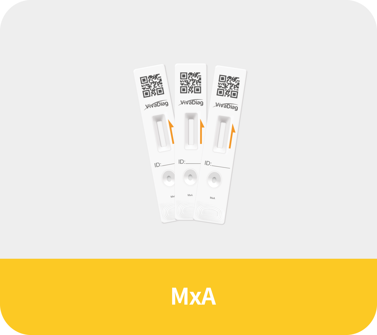 Global Healthcare Medical GHM MxA US myxovirus resistance protein A test kit (FIA) - quantitative fluorescence immunoassay for MxA measurement in whole blood, serum, or plasma with 15-minute test time and 10-300 ng/mL measuring range