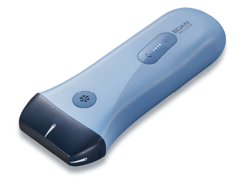 EDAN Nano L12 EXP handheld linear ultrasound system with SynSight imaging and IP67 protection