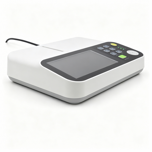 PE-E3A Portable ECG Machine | 7" Touch Screen 3‑Channel ECG Monitor #