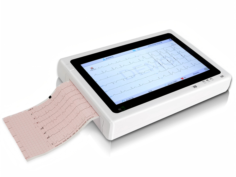 PE-E6A 6-Channel ECG Machine | 10.4" Touch Screen ECG Monitor with AI Analysis