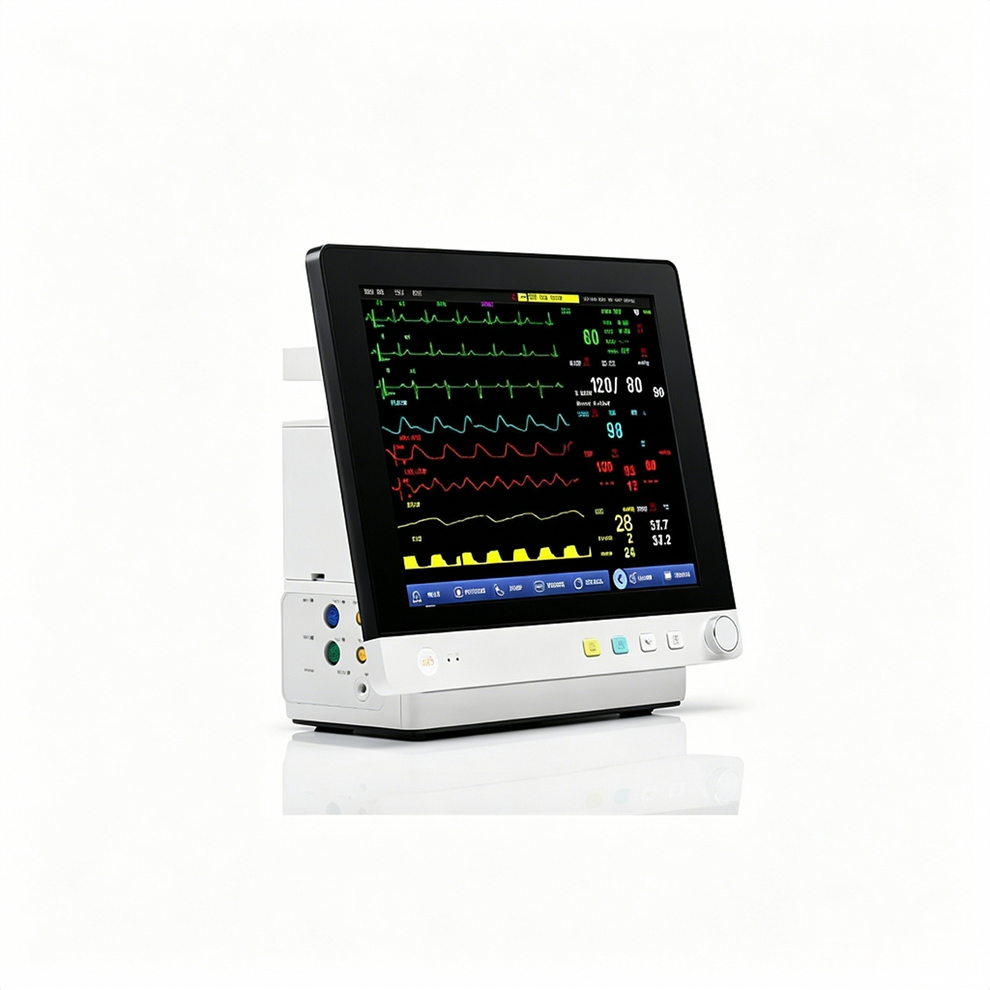 PM-LP12A Multi‑parameter Patient Monitor | 12" CCU Cardiac Monitor with Central Connectivity