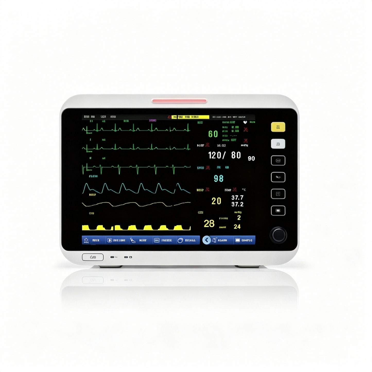 PM-P12A Patient Monitor | 12.1" General Ward Monitor with WiFi Central Monitoring
