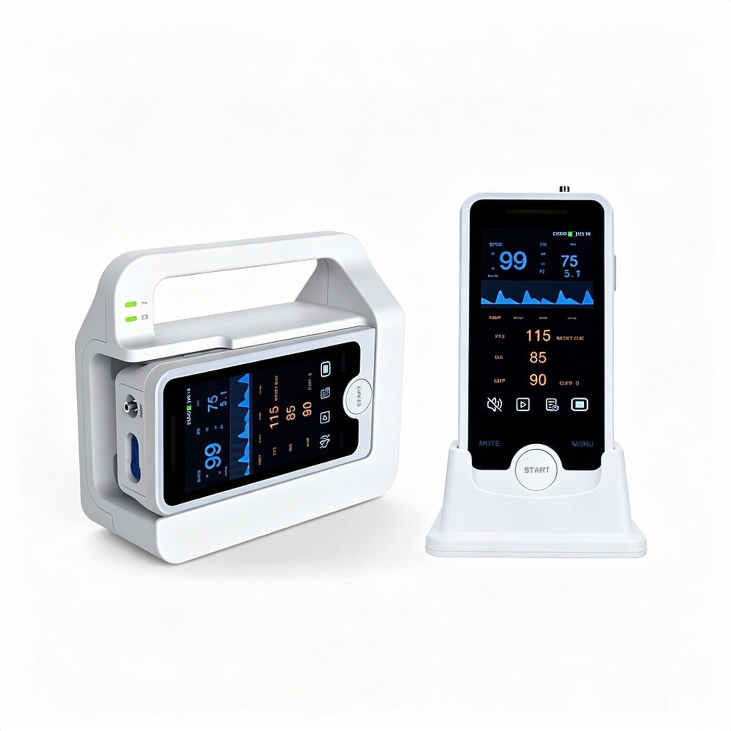 PV-H820E Vital Signs Monitor | 4" Handheld Monitor for Elderly Care