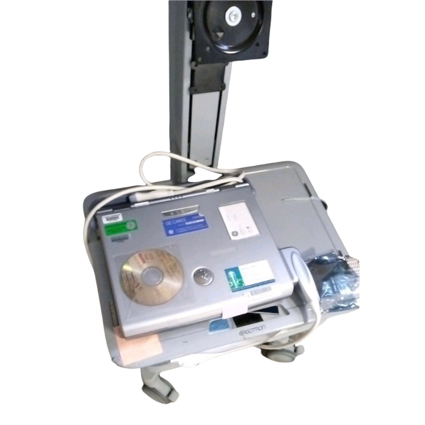 GE LOGIQ E Portable Ultrasound with 12L Probe and Trolley #