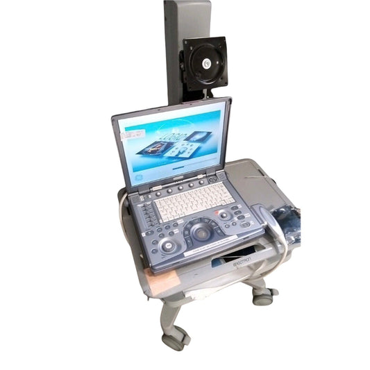 GE LOGIQ E Portable Ultrasound with 12L Probe and Trolley #