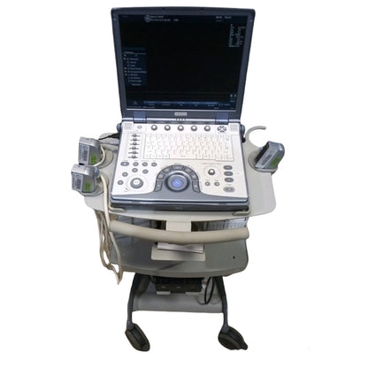 GE Logiq E Portable Ultrasound Machine With 3 Probes #