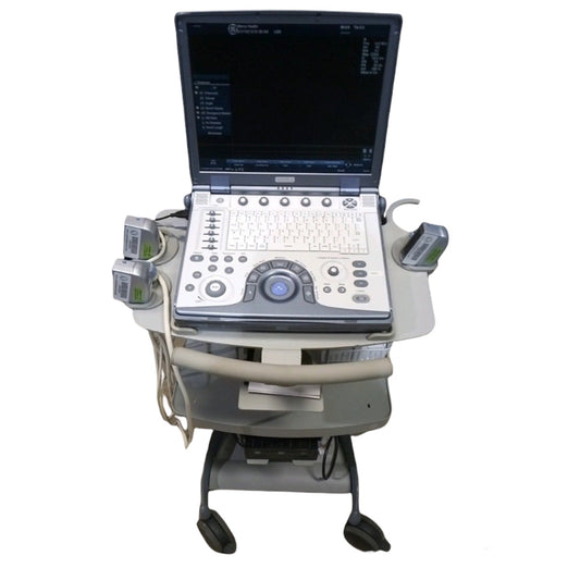 GE Logiq E Portable Ultrasound Machine With 3 Probes #